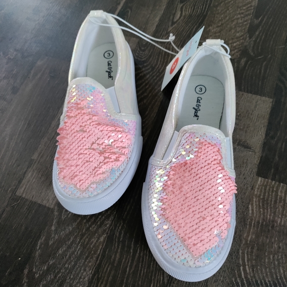 Girls slip on sneakers sequin - Picture 4 of 7